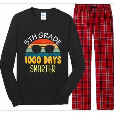 1000 Days Smarter Fifth 5th Grade Teacher Student Of School Long Sleeve Pajama Set