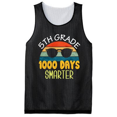 1000 Days Smarter Fifth 5th Grade Teacher Student Of School Mesh Reversible Basketball Jersey Tank