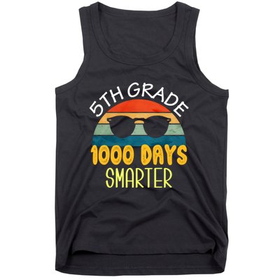 1000 Days Smarter Fifth 5th Grade Teacher Student Of School Tank Top