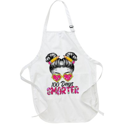 100 Days Smarter Messy Bun Hair 100th Day Of School Apron
