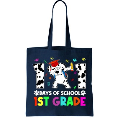 101 Days Smarter 1st Grade Happy 100th Days Dog Student Tote Bag