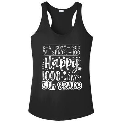 1000 Days Smarter Fifth Grade Teacher 100th Day Of School Gift Ladies PosiCharge Competitor Racerback Tank