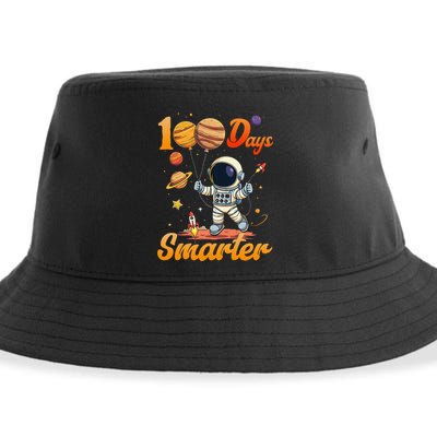 100 Days Smarter 100th Day Of School For Boy Girl Astronaut Gift Sustainable Bucket Hat