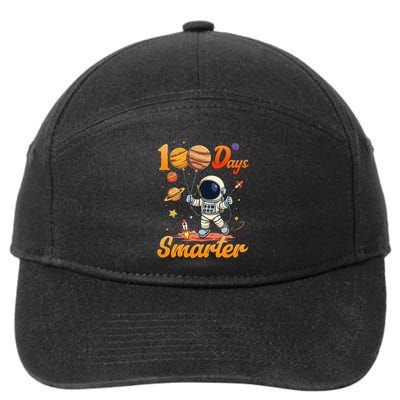 100 Days Smarter 100th Day Of School For Boy Girl Astronaut Gift 7-Panel Snapback Hat