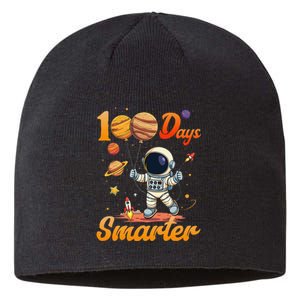 100 Days Smarter 100th Day Of School For Boy Girl Astronaut Gift Sustainable Beanie