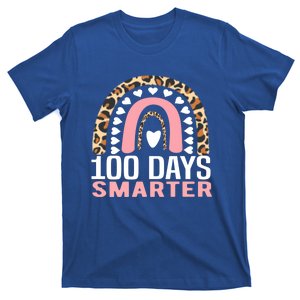 100 Days Smarter Rainbow 100th Day Of School Teacher Gift T-Shirt