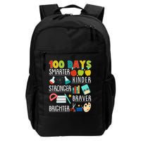 100 Days Smarter Kinder Stronger Braver Brighter 100 Days Of School Backpack