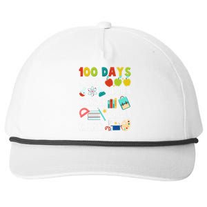 100 Days Smarter Kinder Stronger Braver Brighter 100 Days Of School Snapback Five-Panel Rope Hat