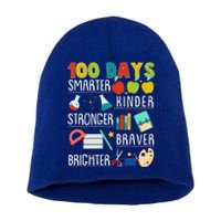 100 Days Smarter Kinder Stronger Braver Brighter 100 Days Of School Short Acrylic Beanie