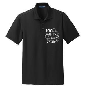 100 Days Sharper Funny Back To School Dry Zone Grid Polo