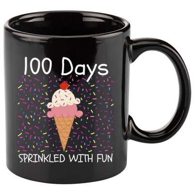 100 Days Sprinkled With Fun 100th Day Of School 100 Days Of School 100 Days 11oz C Handle Ceramic Mug