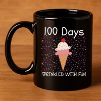 100 Days Sprinkled With Fun 100th Day Of School 100 Days Of School 100 Days 11oz C Handle Ceramic Mug