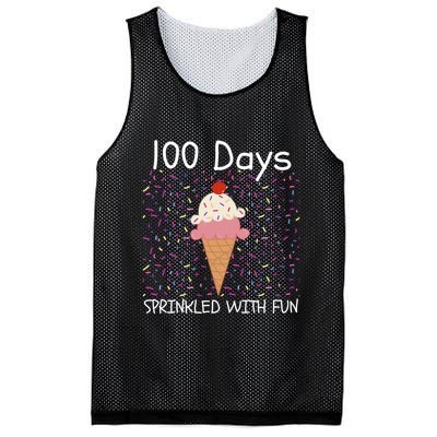 100 Days Sprinkled With Fun 100th Day Of School 100 Days Of School 100 Days Mesh Reversible Basketball Jersey Tank