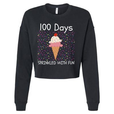 100 Days Sprinkled With Fun 100th Day Of School 100 Days Of School 100 Days Cropped Pullover Crew