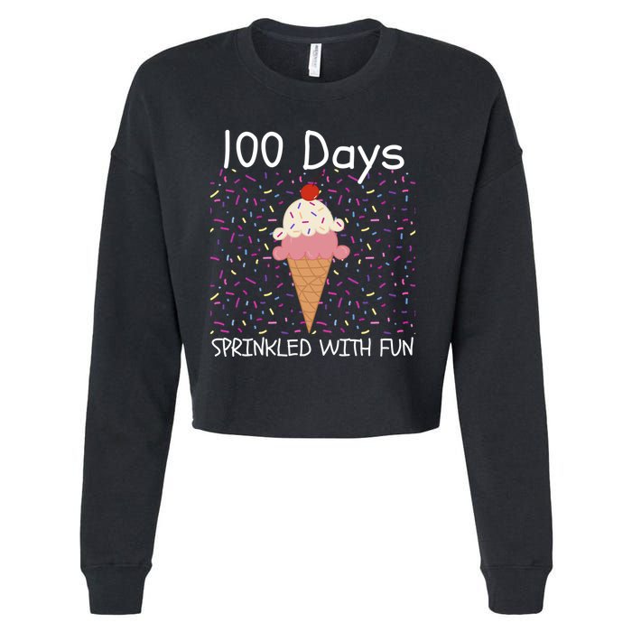 100 Days Sprinkled With Fun 100th Day Of School 100 Days Of School 100 Days Cropped Pullover Crew