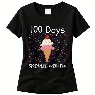 100 Days Sprinkled With Fun 100th Day Of School 100 Days Of School 100 Days Womens T-Shirt