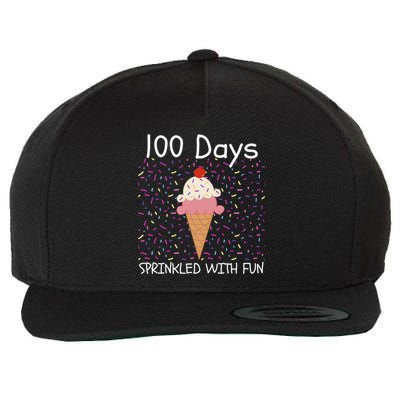 100 Days Sprinkled With Fun 100th Day Of School 100 Days Of School 100 Days Wool Snapback Cap