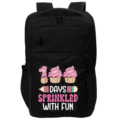 100 Days Sprinkled With Fun Cupcake 100th Day Of School Impact Tech Backpack