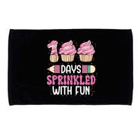 100 Days Sprinkled With Fun Cupcake 100th Day Of School Microfiber Hand Towel