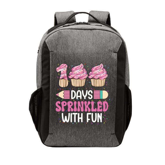 100 Days Sprinkled With Fun Cupcake 100th Day Of School Vector Backpack