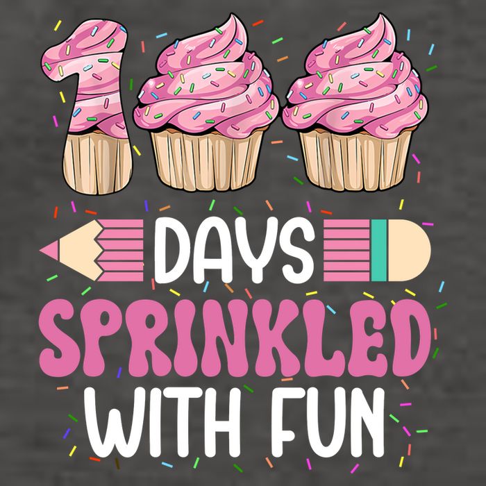 100 Days Sprinkled With Fun Cupcake 100th Day Of School Vector Backpack