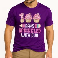 100 Days Sprinkled With Fun Cupcake 100th Day Of School Cooling Performance Crew T-Shirt