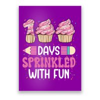 100 Days Sprinkled With Fun Cupcake 100th Day Of School Poster