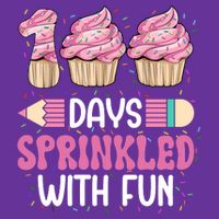 100 Days Sprinkled With Fun Cupcake 100th Day Of School Trucker Hat