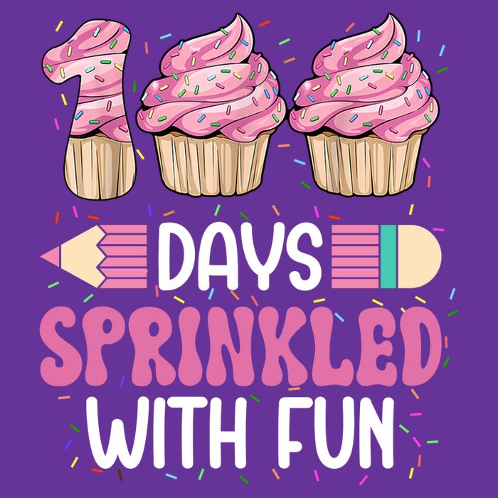 100 Days Sprinkled With Fun Cupcake 100th Day Of School Trucker Hat