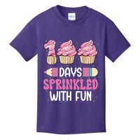 100 Days Sprinkled With Fun Cupcake 100th Day Of School Kids T-Shirt