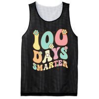 100 Days Smarter Happy 100th Day Of School Groovy Boy Girl Gift Mesh Reversible Basketball Jersey Tank