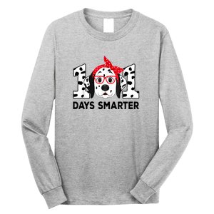 101 Days Smarter 101 St Day School Dalmatian Dog Teacher Long Sleeve Shirt