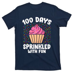 100 Days Sprinkled With Fun Cupcake 100th Day Of School Girl T-Shirt