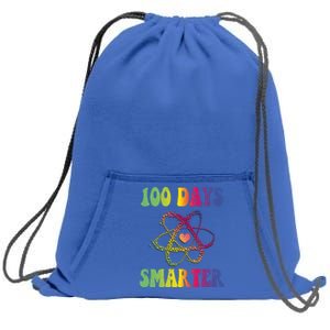 100 Days Smarter Meaningful Gift Sweatshirt Cinch Pack Bag