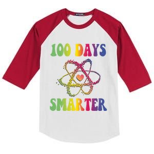 100 Days Smarter Meaningful Gift Kids Colorblock Raglan Jersey