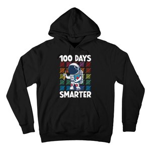 100 Days Smarter Space Astronaut 100th Day School Hoodie