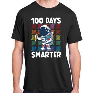 100 Days Smarter Space Astronaut 100th Day School Adult ChromaSoft Performance T-Shirt