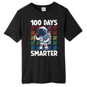 100 Days Smarter Space Astronaut 100th Day School Tall Fusion ChromaSoft Performance T-Shirt