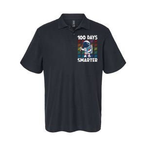 100 Days Smarter Space Astronaut 100th Day School Softstyle Adult Sport Polo