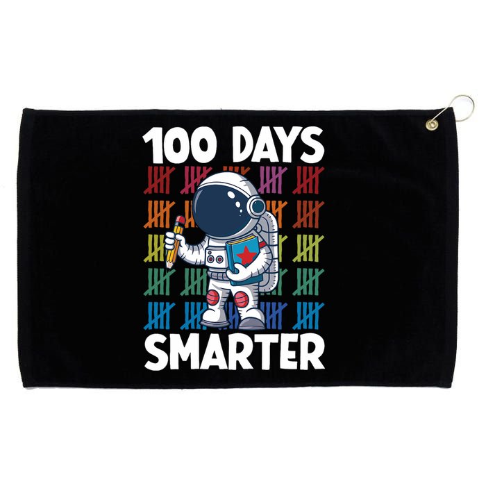 100 Days Smarter Space Astronaut 100th Day School Grommeted Golf Towel