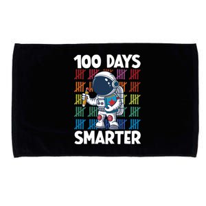 100 Days Smarter Space Astronaut 100th Day School Microfiber Hand Towel