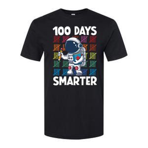 100 Days Smarter Space Astronaut 100th Day School Softstyle CVC T-Shirt