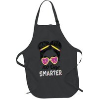 100 Days Smarter Girls Messy Bun Hair 100th Day Of School Apron