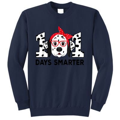 101 Days Smarter 101st Day School Dalmatian Dog Teacher Tall Sweatshirt