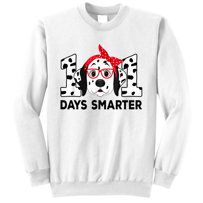 101 Days Smarter 101st Day School Dalmatian Dog Teacher Sweatshirt