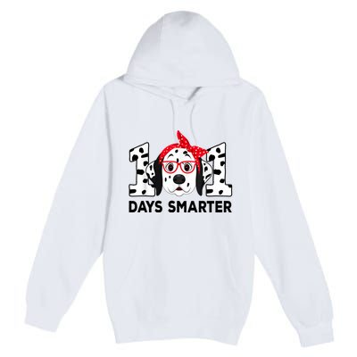 101 Days Smarter 101st Day School Dalmatian Dog Teacher Premium Pullover Hoodie