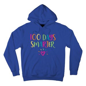 100 Days Smarter Teacher Student 100th Day Of School Gift Hoodie