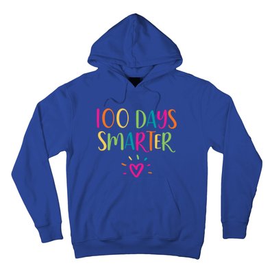 100 Days Smarter Teacher Student 100th Day Of School Gift Hoodie