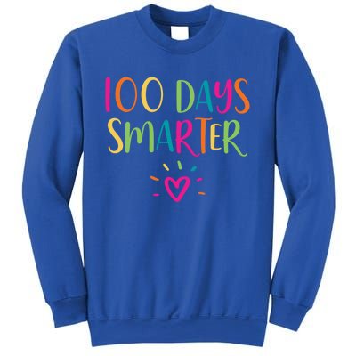 100 Days Smarter Teacher Student 100th Day Of School Gift Sweatshirt