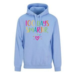 100 Days Smarter Teacher Student 100th Day Of School Gift Unisex Surf Hoodie